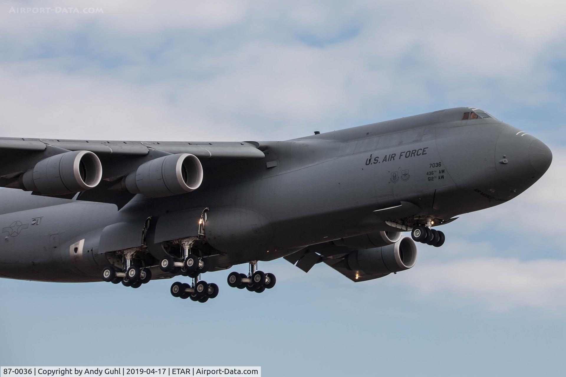 87-0036, Lockheed C-5M Super Galaxy C/N 500-0122, Galaxy