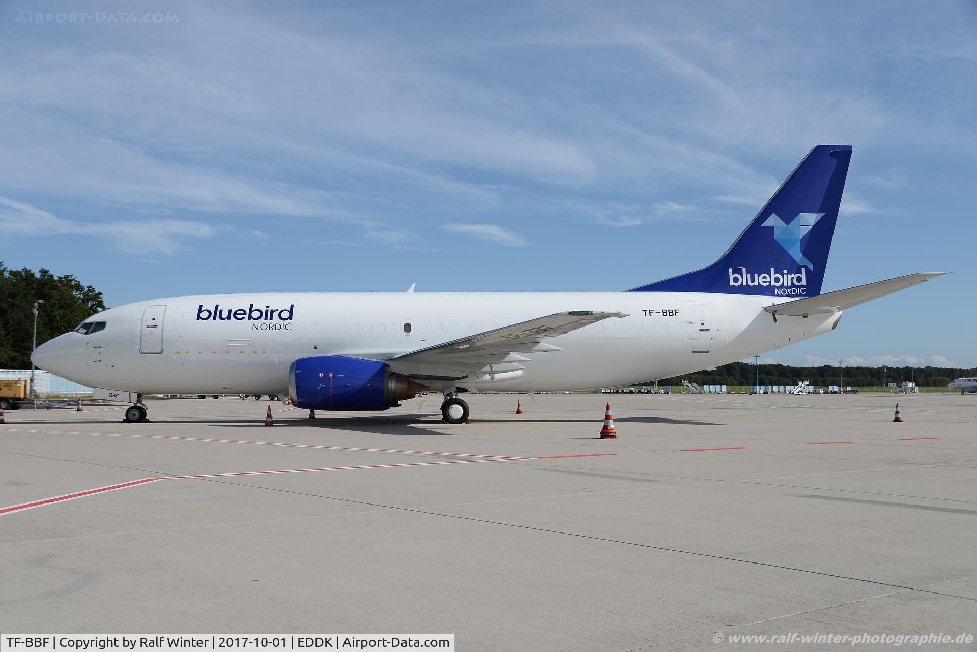 TF-BBF, 1992 Boeing 737-36E(SF) C/N 25264, Boeing 737-36EF - BF BBD Bluebird Cargo - 25264 - TF-BBF - 01.10.2017 - CGN