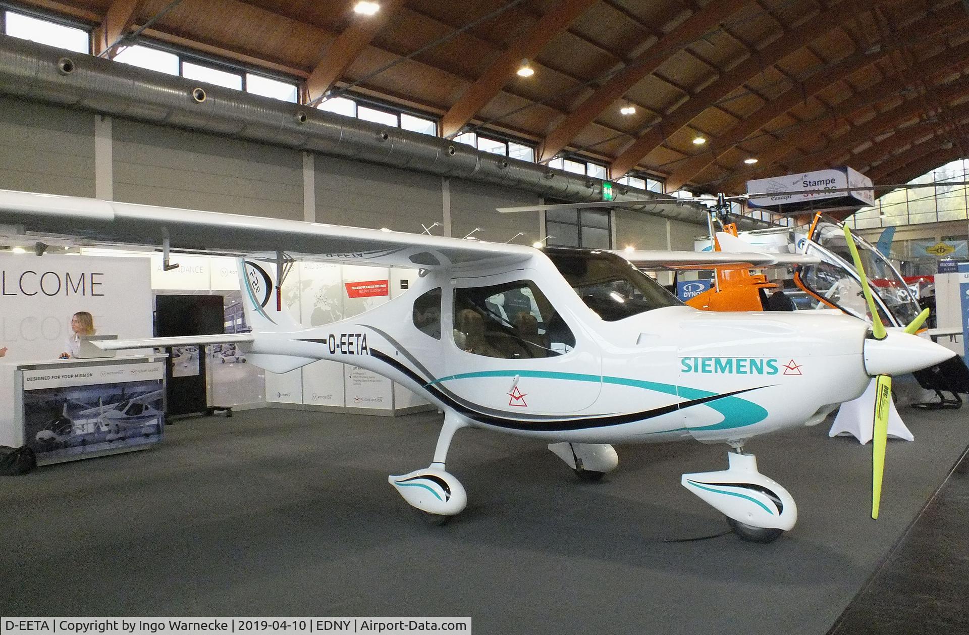 D-EETA, 2019 Flight Design F2e C/N Not found D-EETA, Flight Design F2e with Siemens electric motor at the AERO 2019, Friedrichshafen