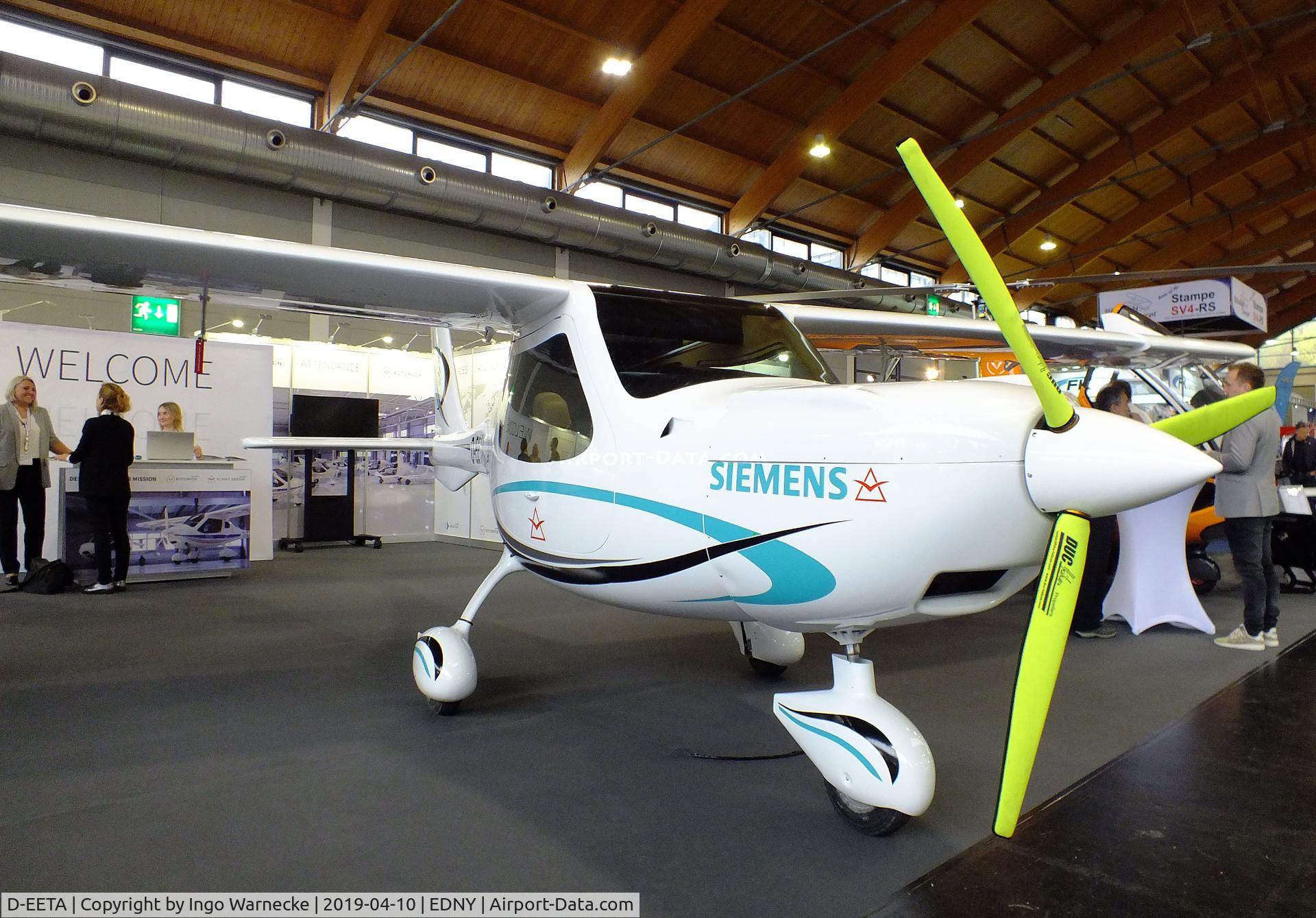 D-EETA, 2019 Flight Design F2e C/N Not found D-EETA, Flight Design F2e with Siemens electric motor at the AERO 2019, Friedrichshafen