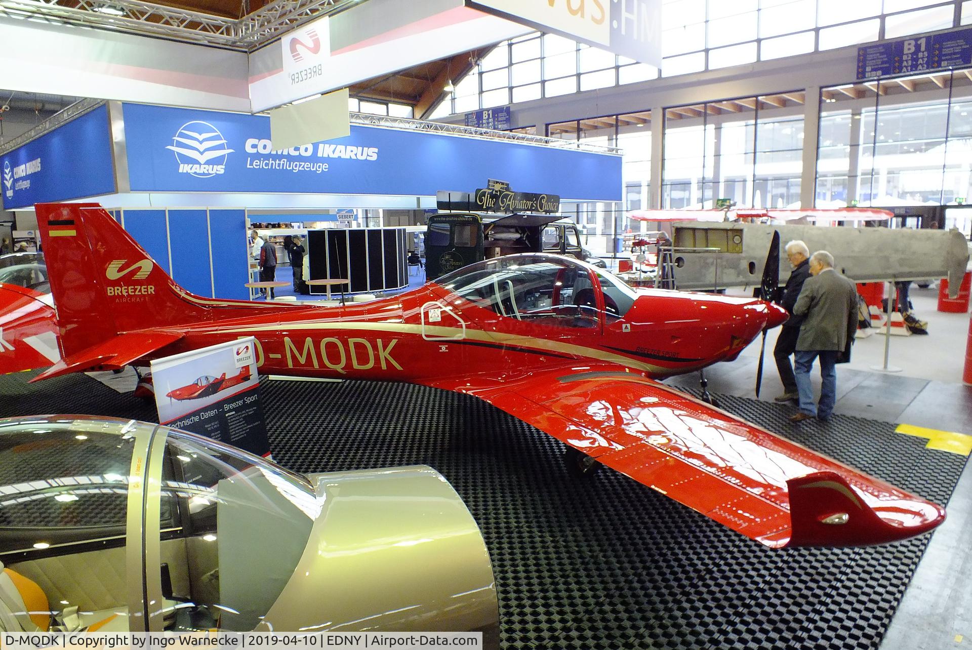 D-MQDK, Breezer Breezer Sport C/N 003, Breezer Aircraft Breezer Sport at the AERO 2019, Friedrichshafen