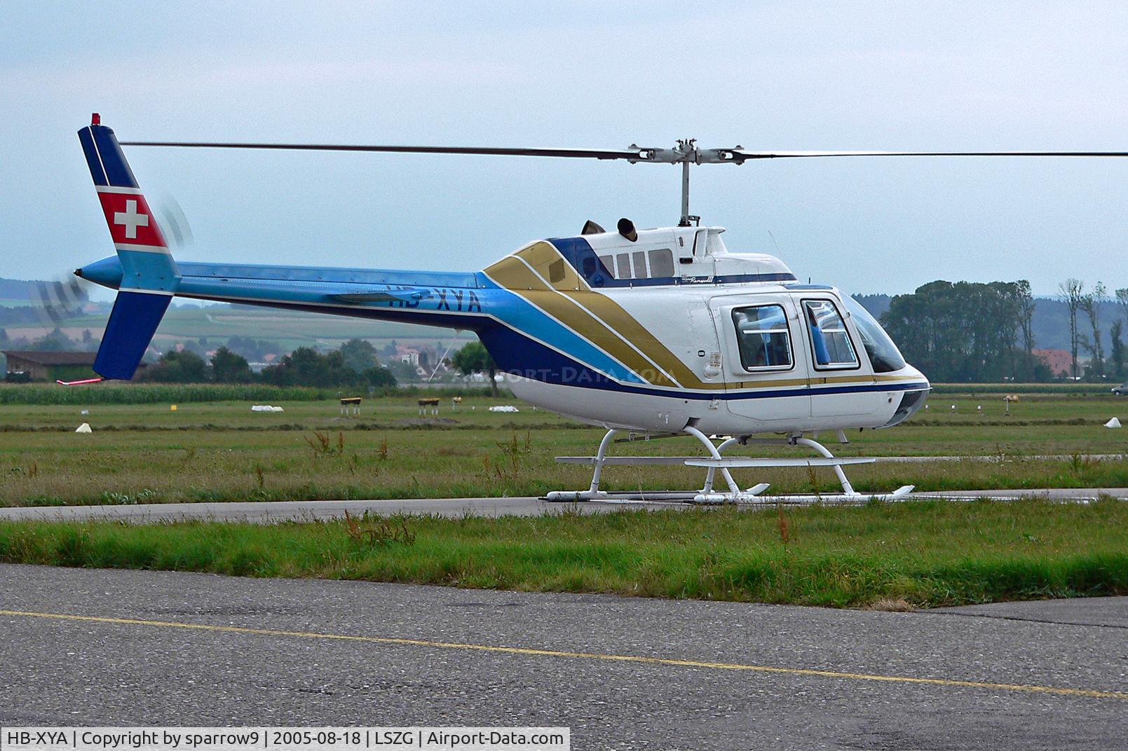 HB-XYA, 1980 Bell 206B JetRanger III C/N 3067, At Grenchen