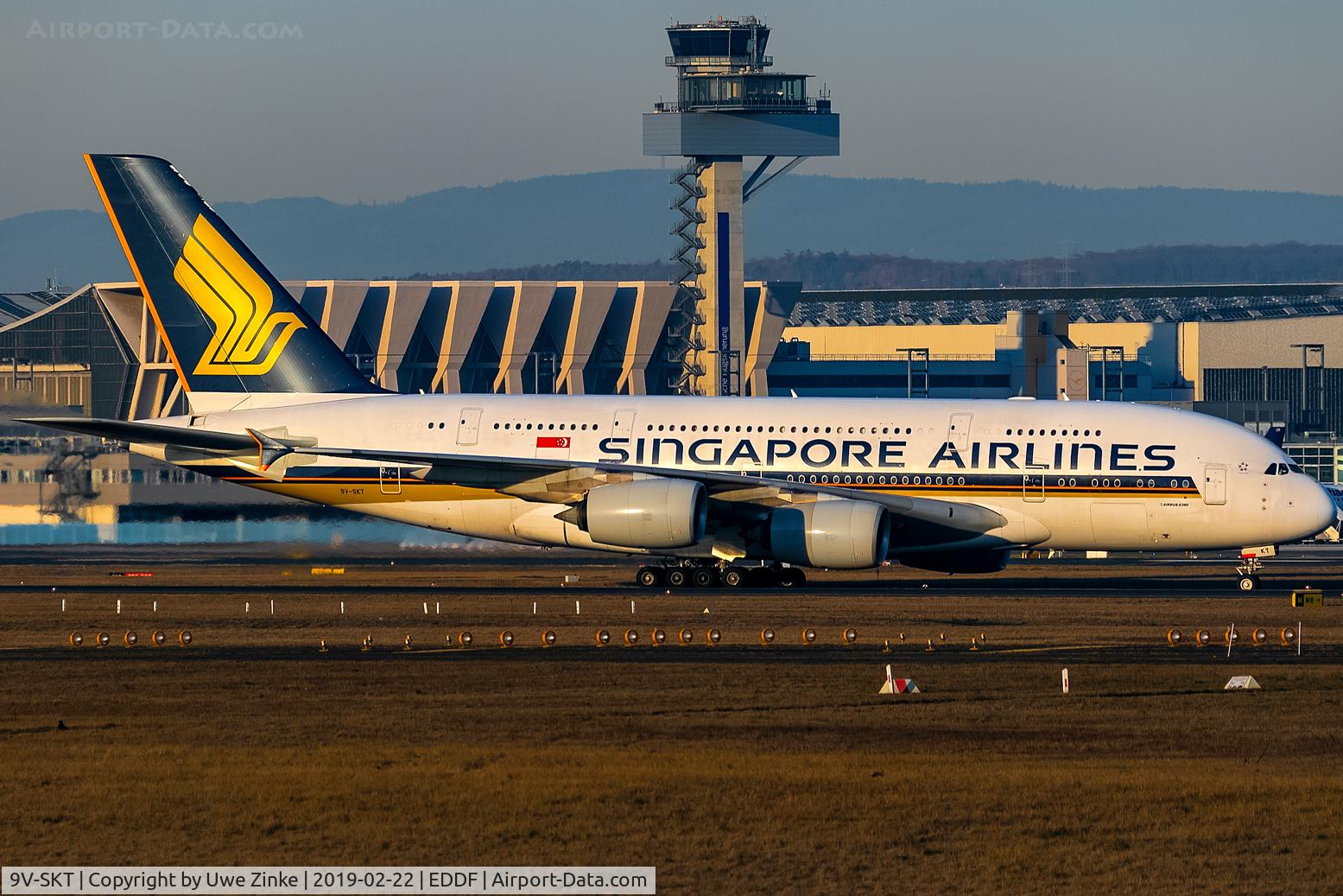 9V-SKT, 2012 Airbus A380-841 C/N 092, morning sun