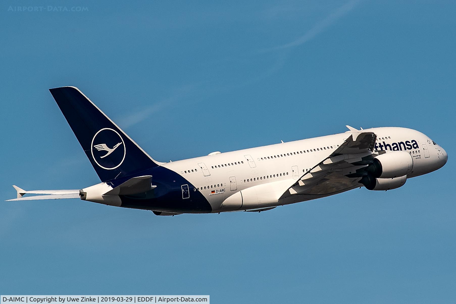 D-AIMC, 2010 Airbus A380-841 C/N 044, new livery