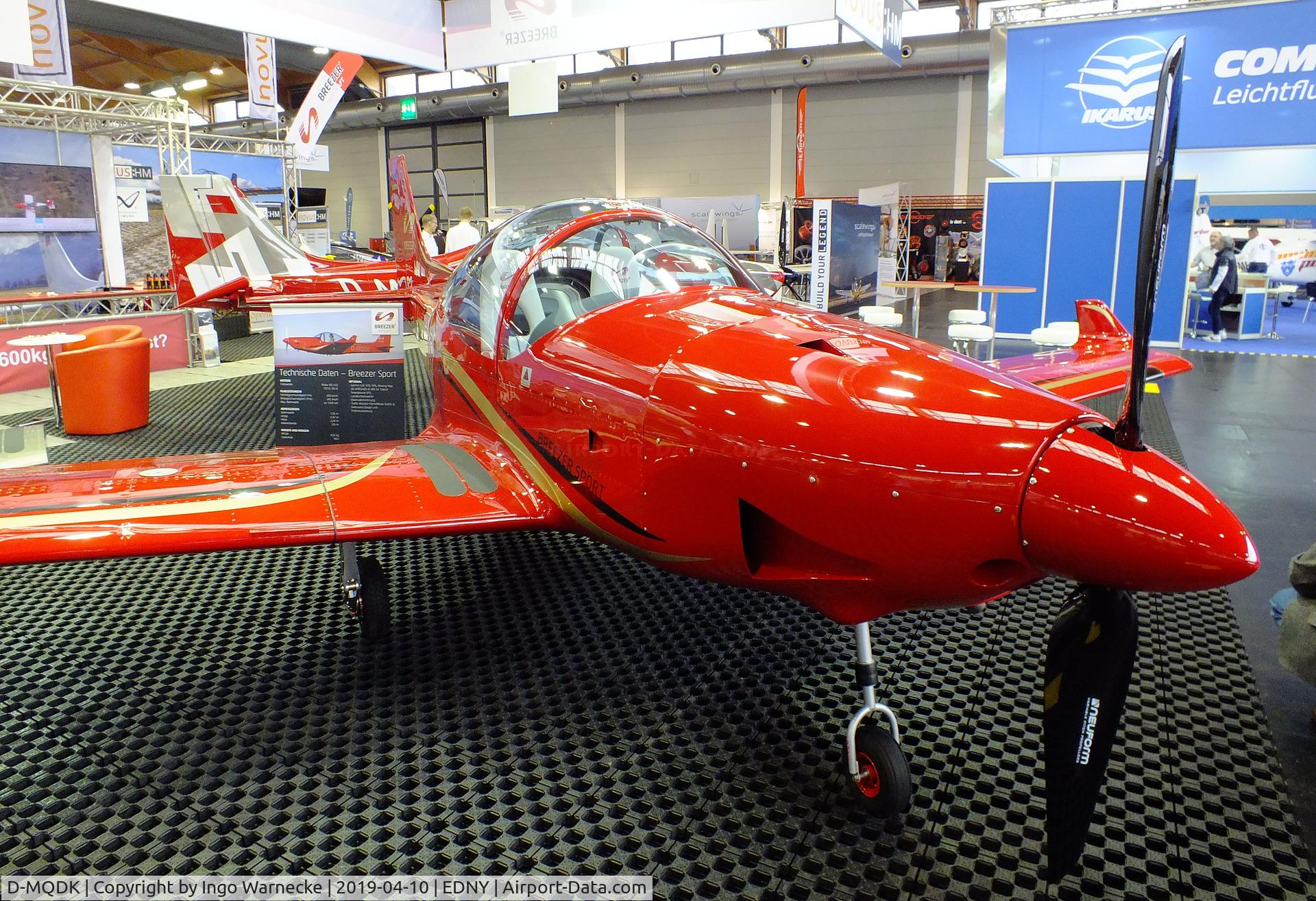 D-MQDK, Breezer Breezer Sport C/N 003, Breezer Aircraft Breezer Sport at the AERO 2019, Friedrichshafen