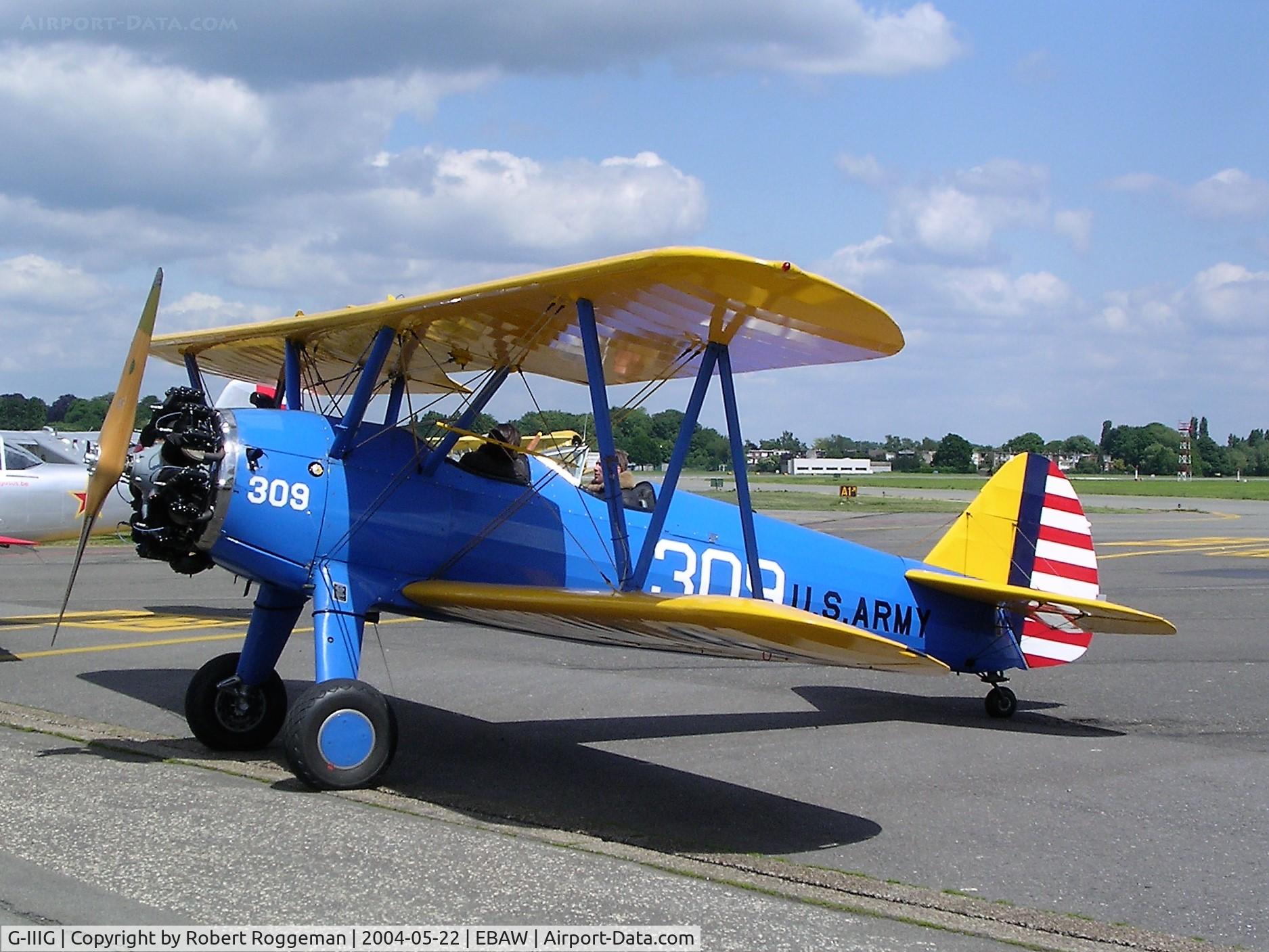 G-IIIG, 1943 Boeing A75N1 C/N 75-4354, STAMPE FLY IN.309 U.S.ARMY.