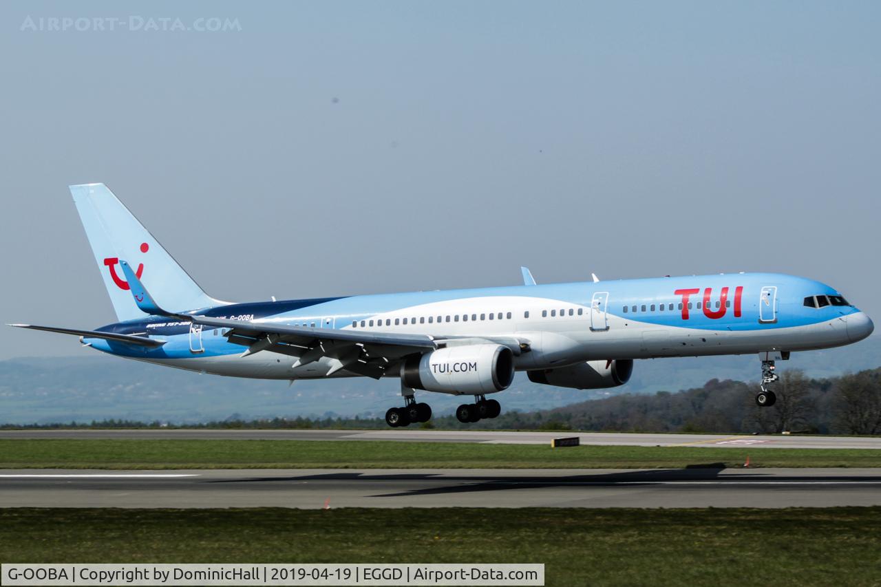 G-OOBA, 2000 Boeing 757-28A C/N 32446, Landing RWY 09