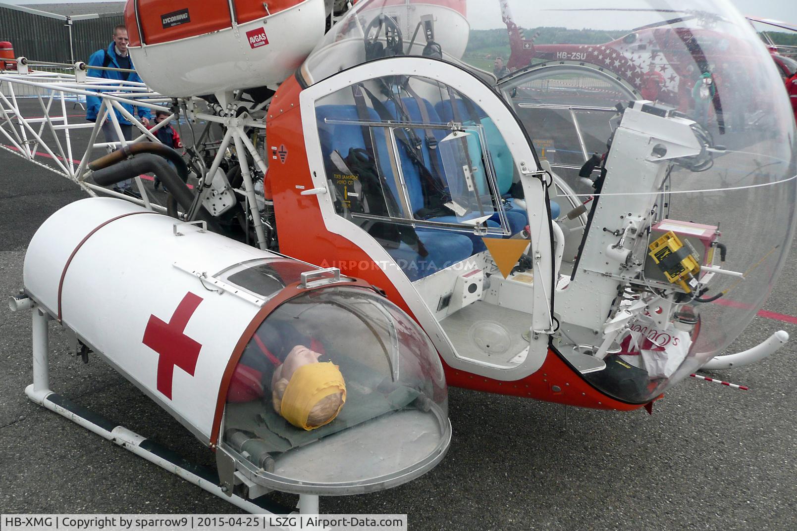 HB-XMG, 1967 Westland AB-47G-3B-1 C/N WA-586, The MEDEVAC-system in the early days.