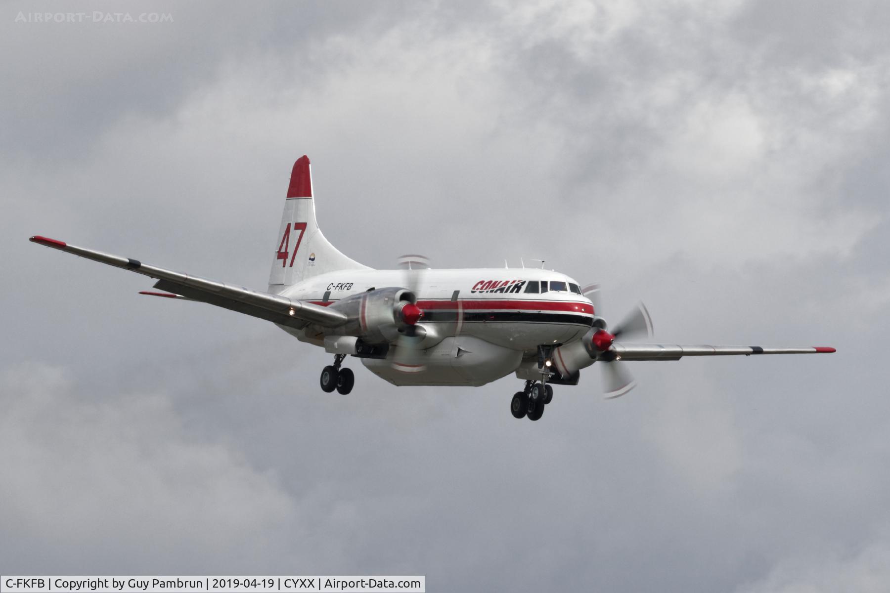 C-FKFB, 1953 Convair 340-31 C/N 57, Landing