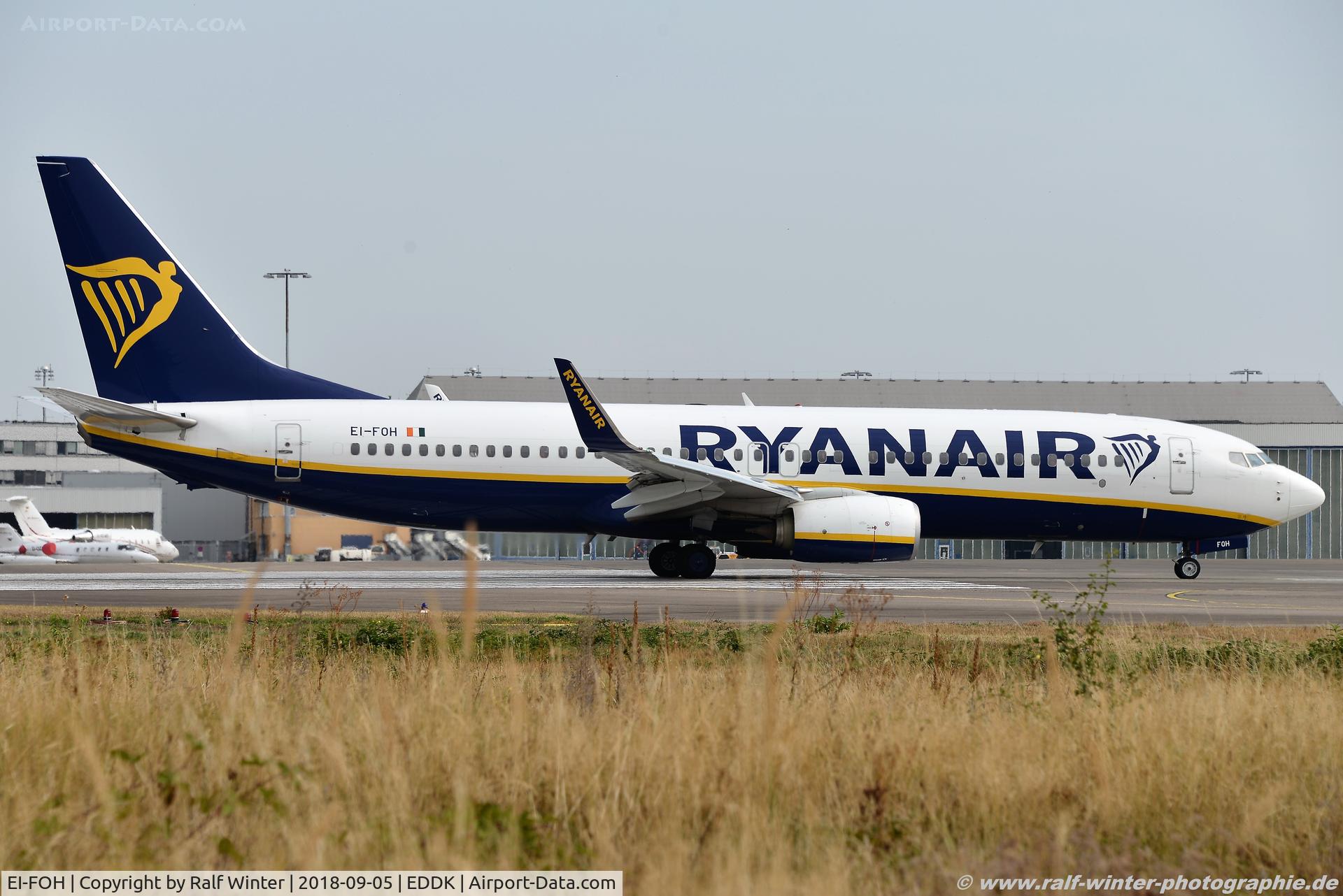 EI-FOH, 2016 Boeing 737-8AS C/N 44717, Boeing 737-8AS(W) - FR RYR Ryanair - 44717 - EI-FOH - 05.09.2018 - CGN