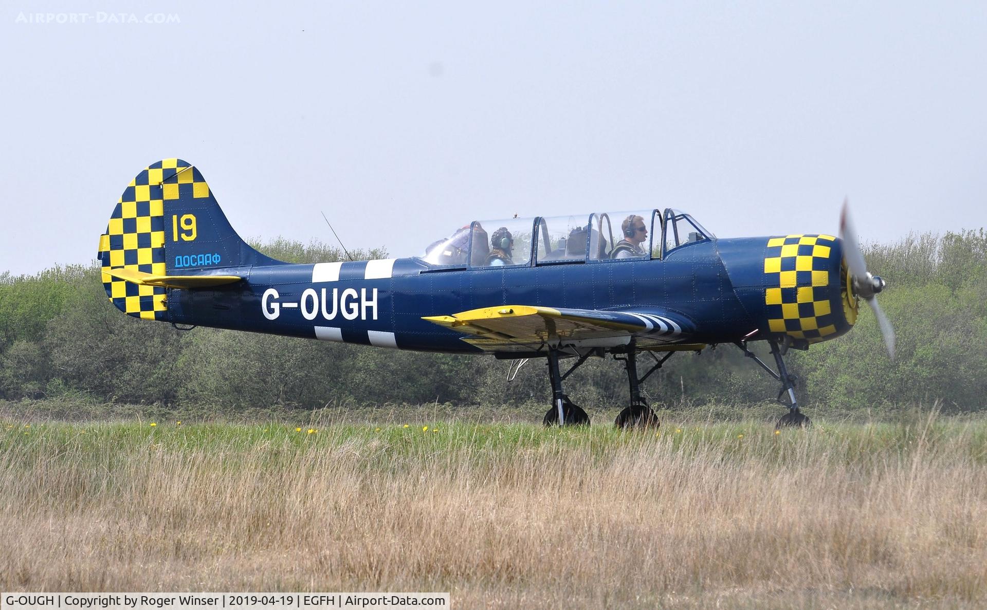 G-OUGH, 1987 Bacau Yak-52 C/N 877404, Resident Yak-42/DOSAAF/Yellow 19.