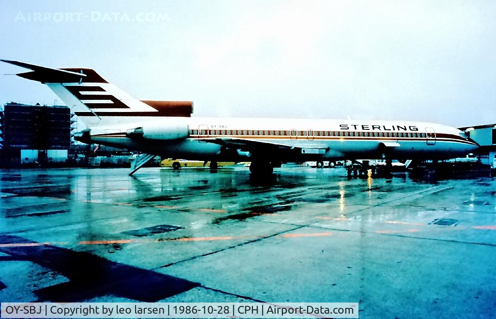 OY-SBJ, 1975 Boeing 727-2L8 C/N 21040, Copenhagen 28.10.1986