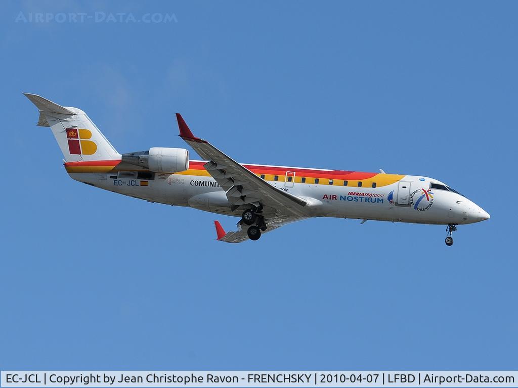EC-JCL, 2004 Bombardier CRJ-200ER (CL-600-2B19) C/N 7975, Air Nostrum>IBERIA Regional landing runway 23 from Madrid Barajas  (now APEX Aviation B-3249)