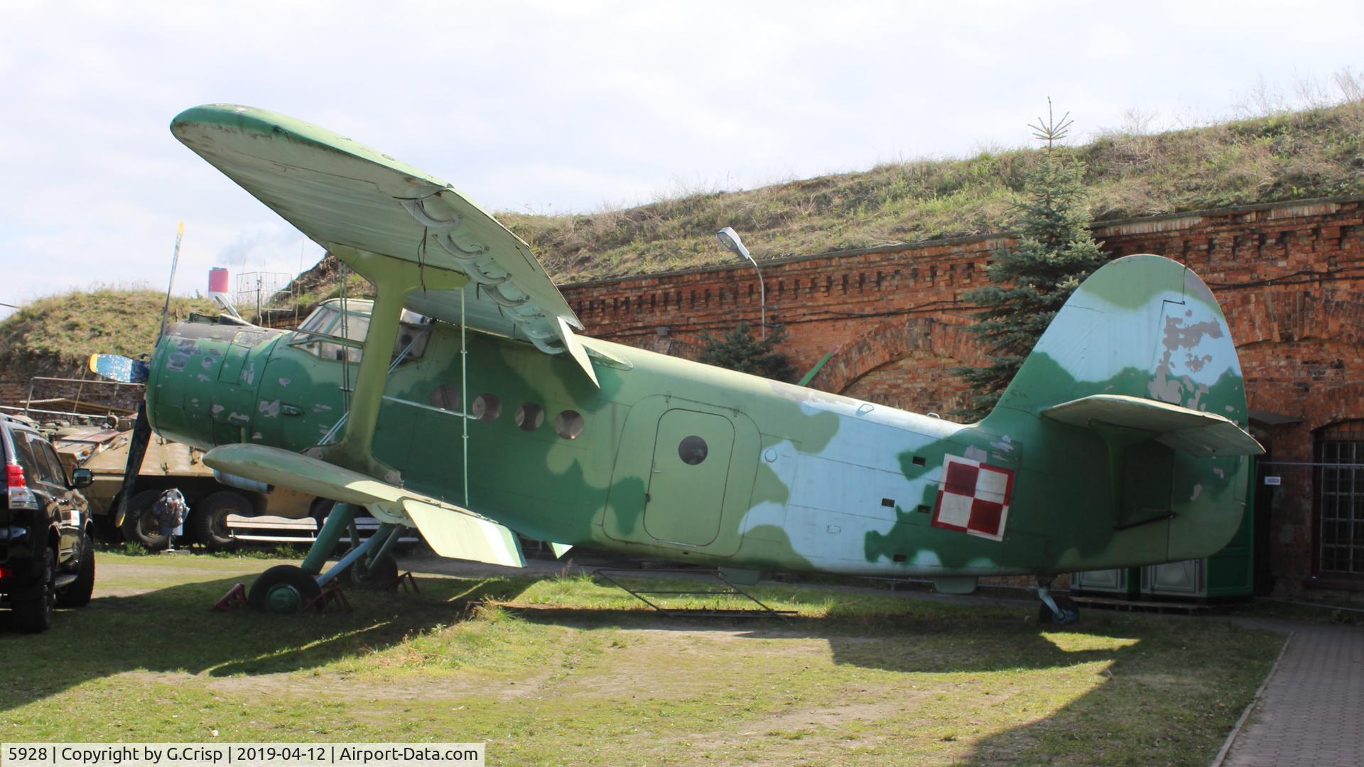 5928, Antonov An-2P C/N 1G159-28, Museum of Military Technology
Fort Sadyba, Warsaw, Poland