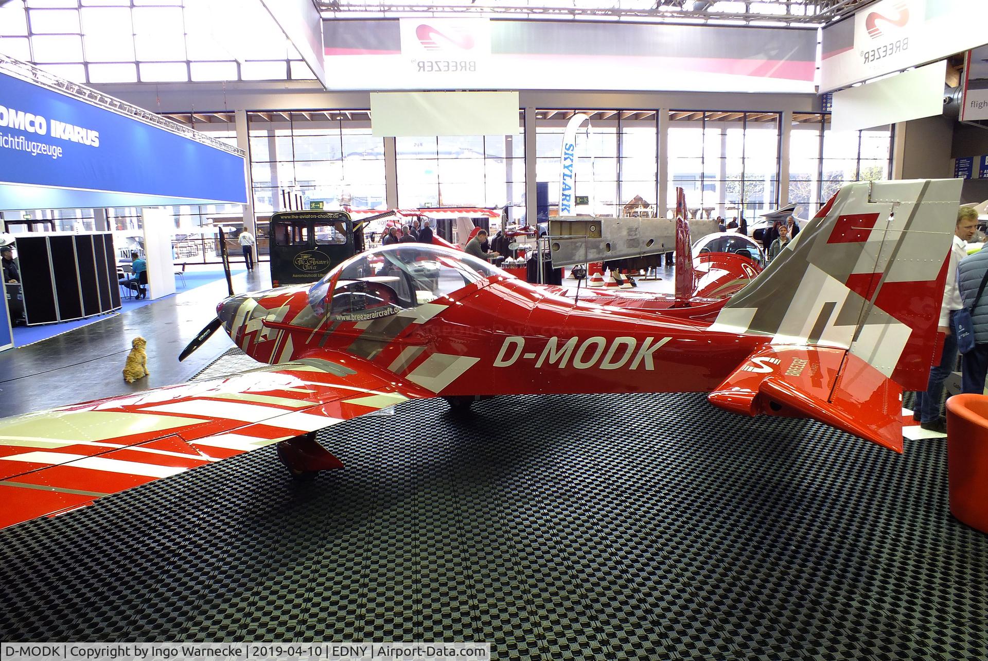 D-MODK, Aerostyle Breezer C/N Not found D-MDBR, Aerostyle Breezer at the AERO 2019, Friedrichshafen