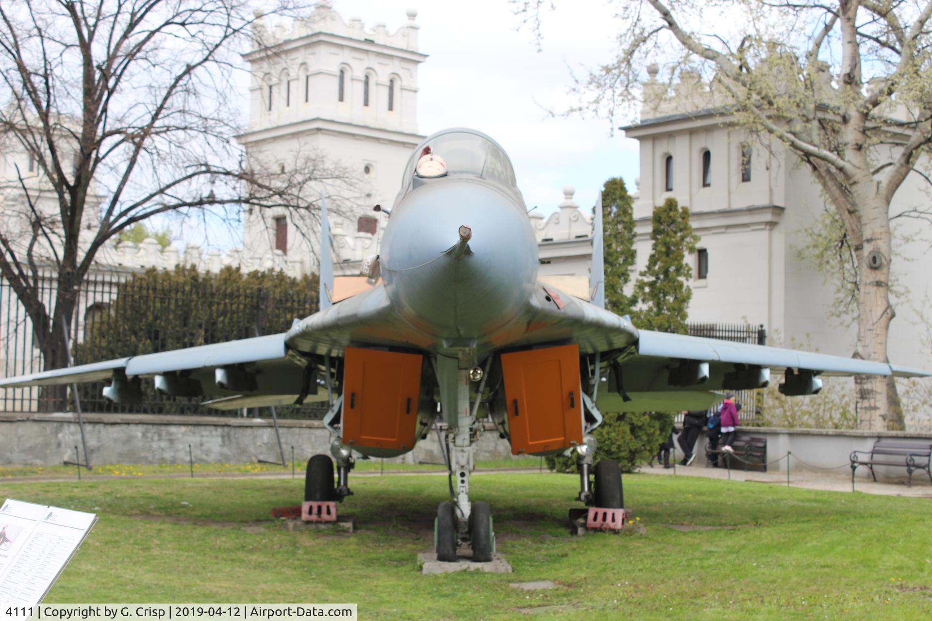 4111, 1988 Mikoyan-Gurevich MiG-29G C/N 2960525111, Polish Army Museum, Warsaw, Poland