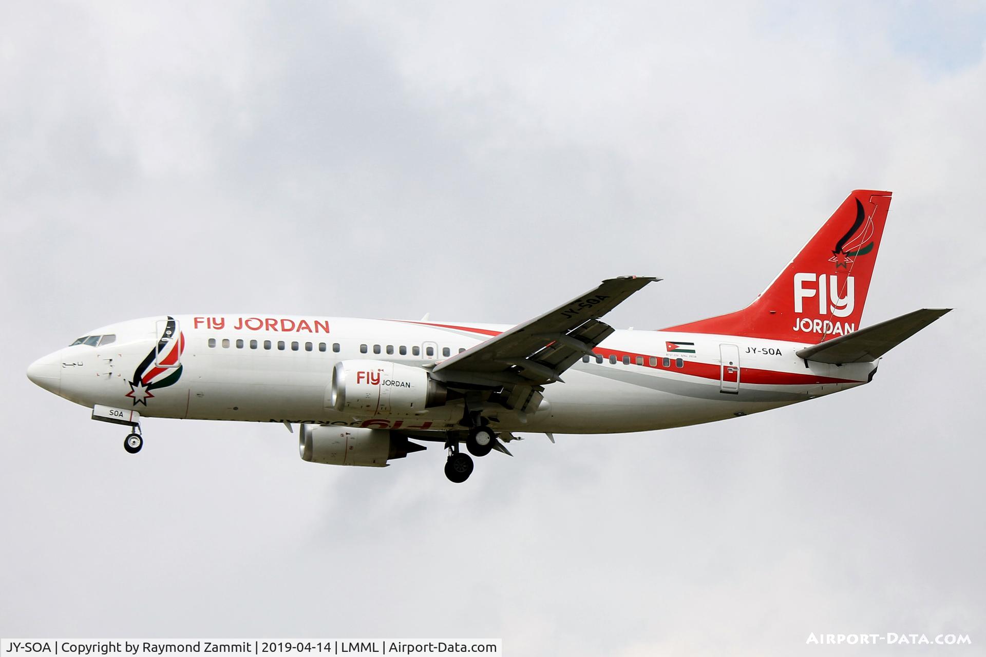 JY-SOA, 1999 Boeing 737-33V C/N 29338, B737-300 JY-SOA Fly Jordan