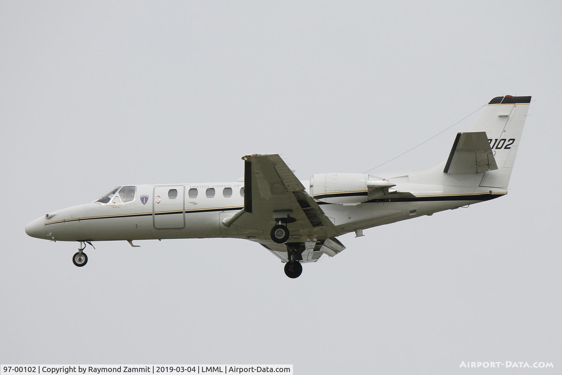 97-00102, 1997 Cessna 560 Citation UC-35A C/N 560-0456, Cessna UC-35A Citation Ultra 97-00102 United States Army