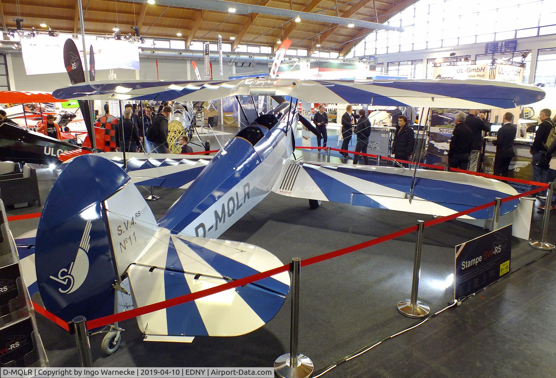 D-MQLR, Ultralight Concept SV4-RS C/N 11, Ultralight Concept Stampe SV4-RS UL at the AERO 2019, Friedrichshafen