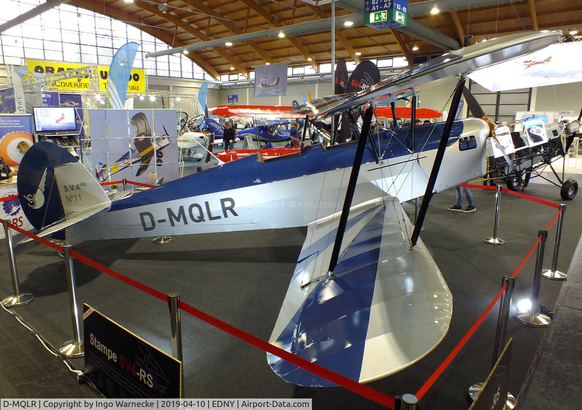 D-MQLR, Ultralight Concept SV4-RS C/N 11, Ultralight Concept Stampe SV4-RS UL at the AERO 2019, Friedrichshafen