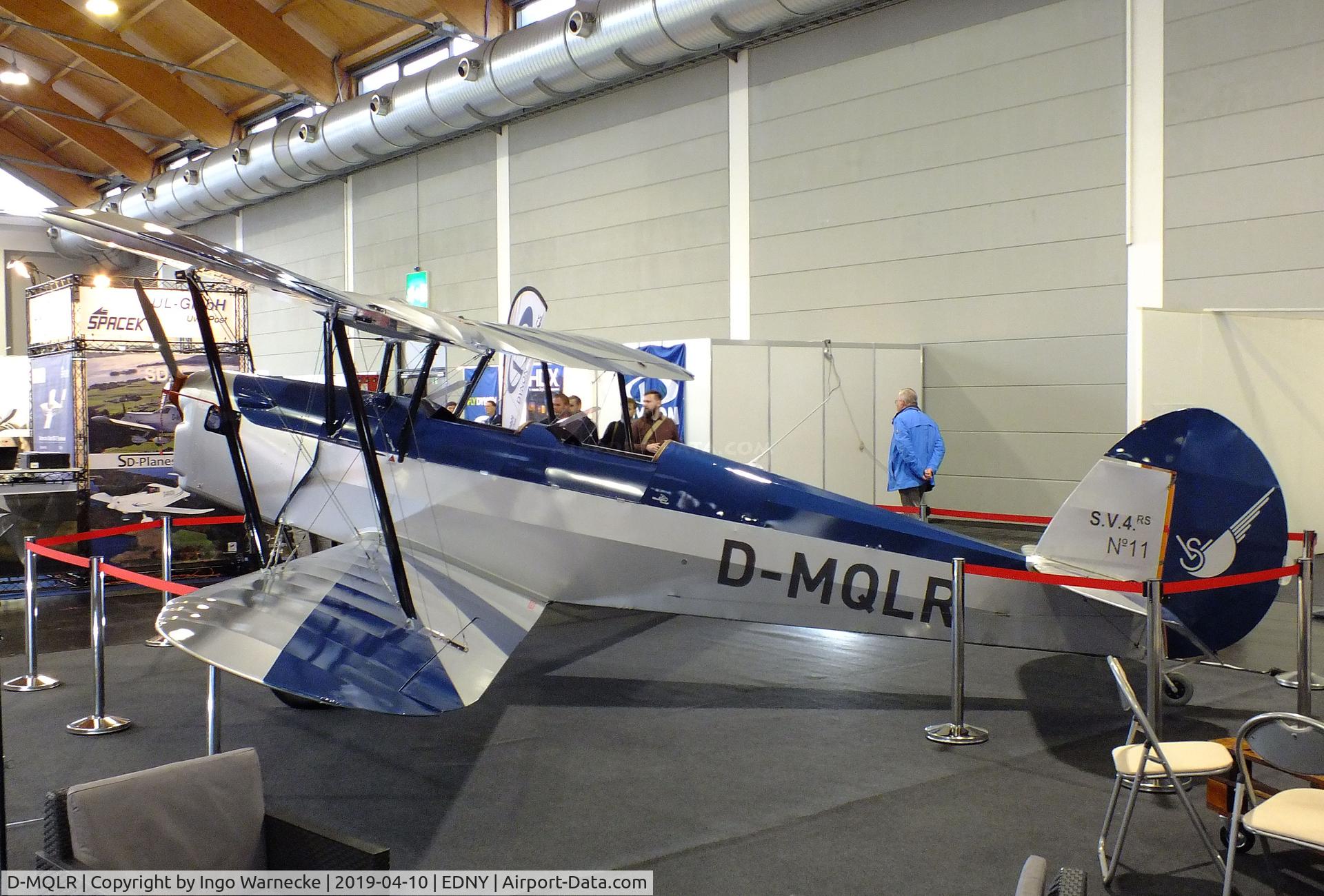 D-MQLR, Ultralight Concept SV4-RS C/N 11, Ultralight Concept Stampe SV4-RS UL at the AERO 2019, Friedrichshafen