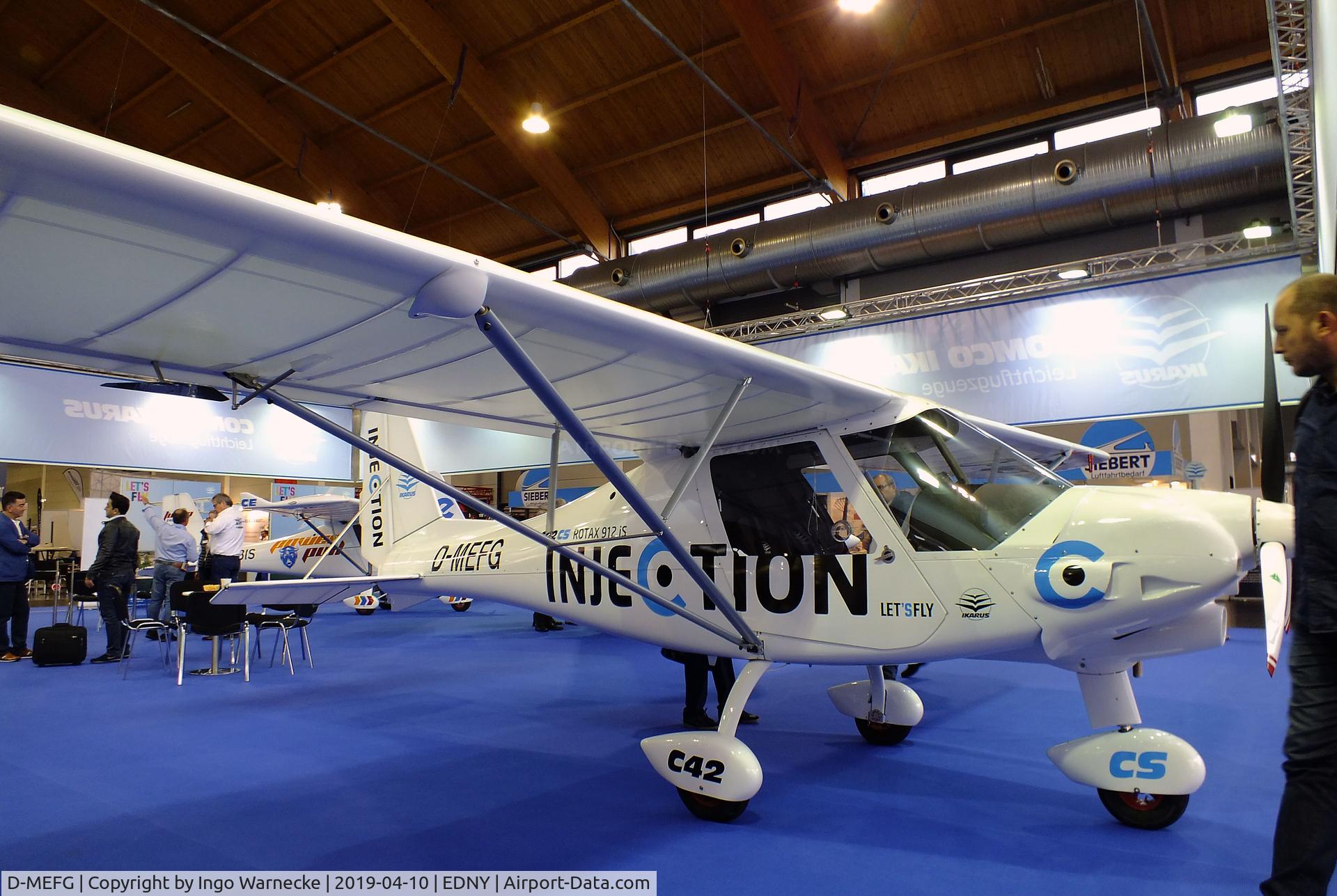 D-MEFG, Comco Ikarus C42CS Cyclone C/N unknown_d-mefg, Comco Ikarus C42CS Cyclone at the AERO 2019, Friedrichshafen