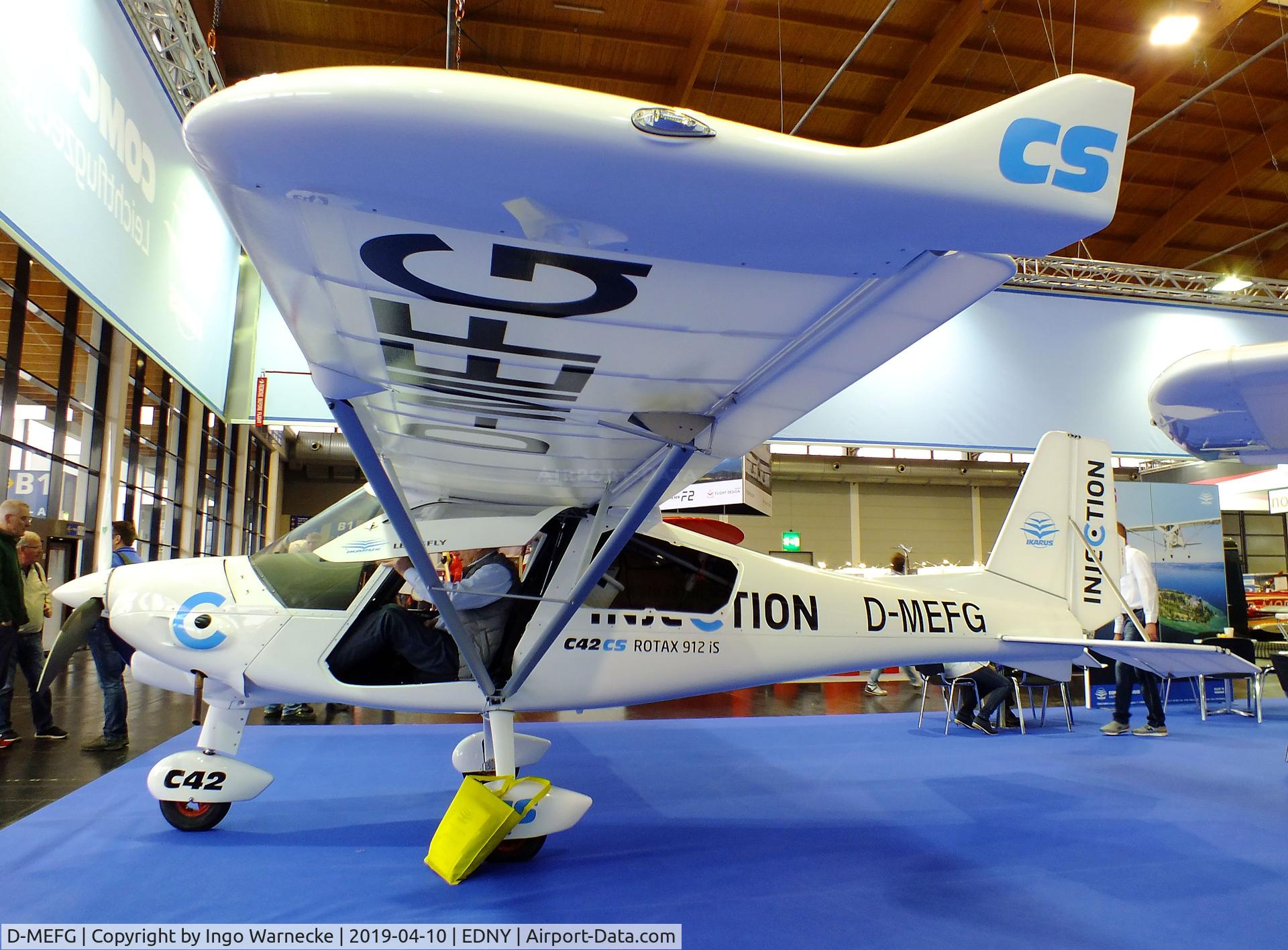 D-MEFG, Comco Ikarus C42CS Cyclone C/N unknown_d-mefg, Comco Ikarus C42CS Cyclone at the AERO 2019, Friedrichshafen
