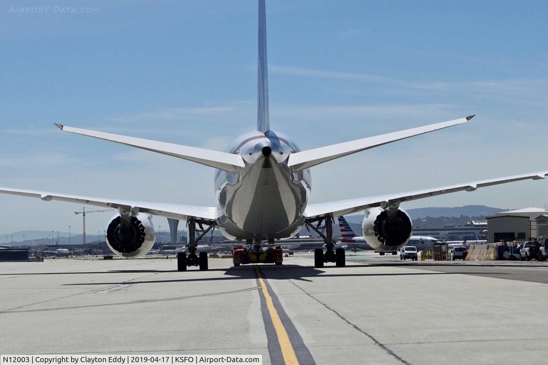 N12003, 2018 Boeing 787-10 Dreamliner Dreamliner C/N 40935, SFO 2019.