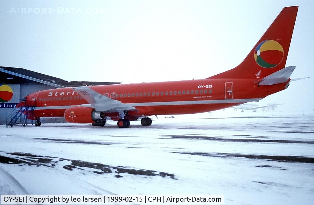 OY-SEI, 1999 Boeing 737-85H C/N 29445, Copenhagen Kastrup 15.2.1999