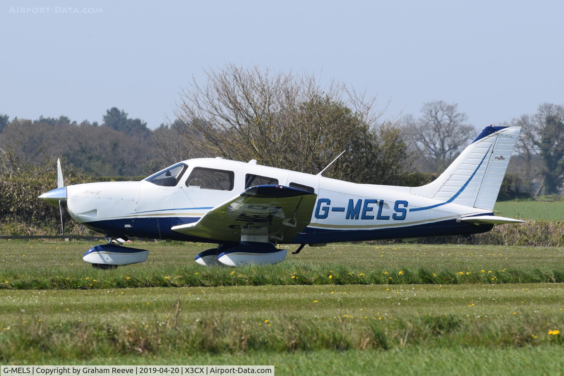 G-MELS, 2006 Piper PA-28-181 Cherokee Archer III C/N 2843633, Parked at Northrepps.
