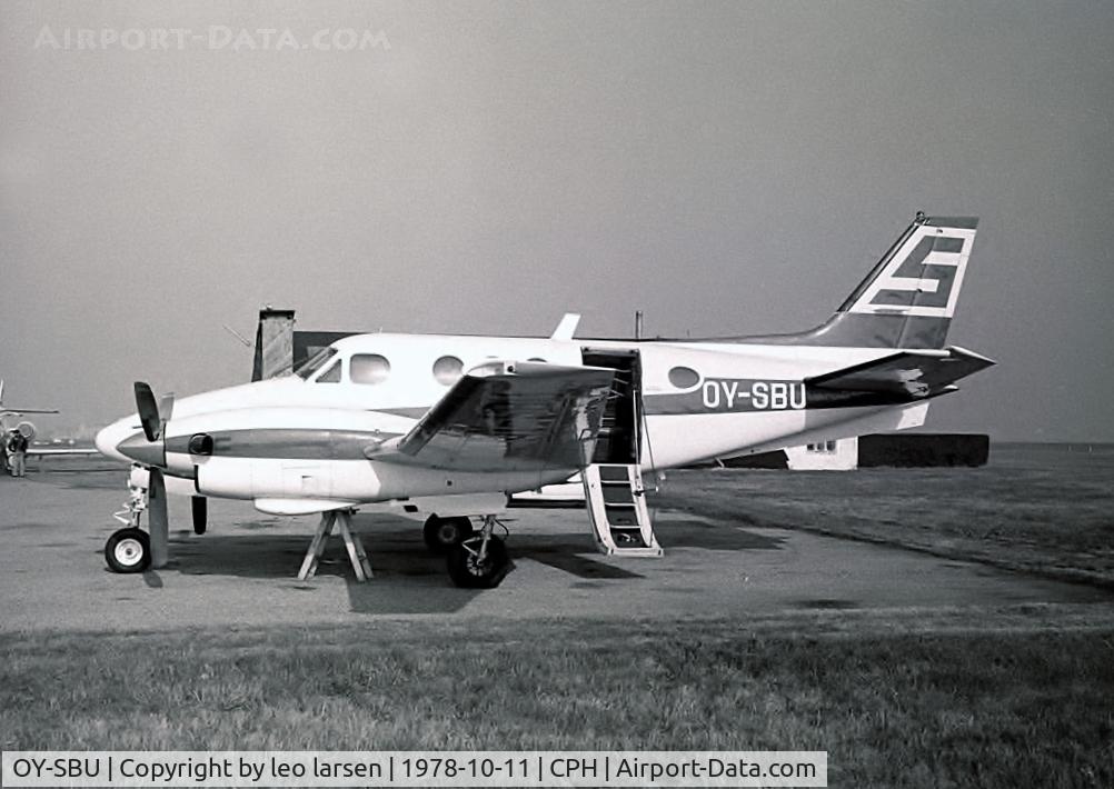 OY-SBU, 1978 Beech C90 King Air C/N LJ-768, Copenhagen 11.10.1978