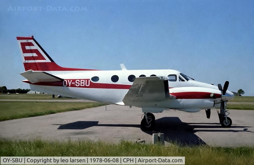 OY-SBU, 1978 Beech C90 King Air C/N LJ-768, Copenhagen 8.6.1978