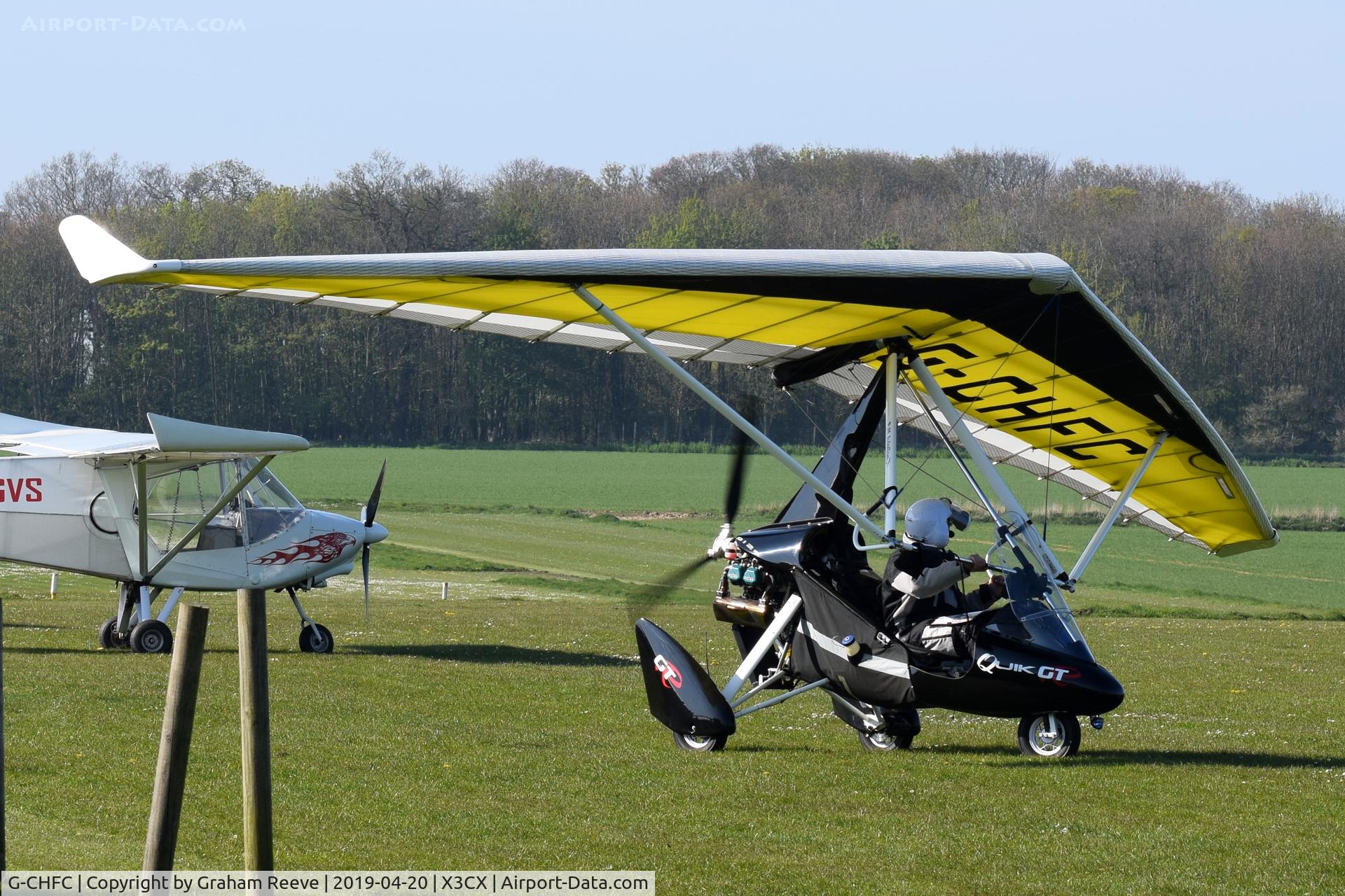 G-CHFC, 2012 P&M Aviation Quik GTR C/N 8610, Just landed at Northrepps.