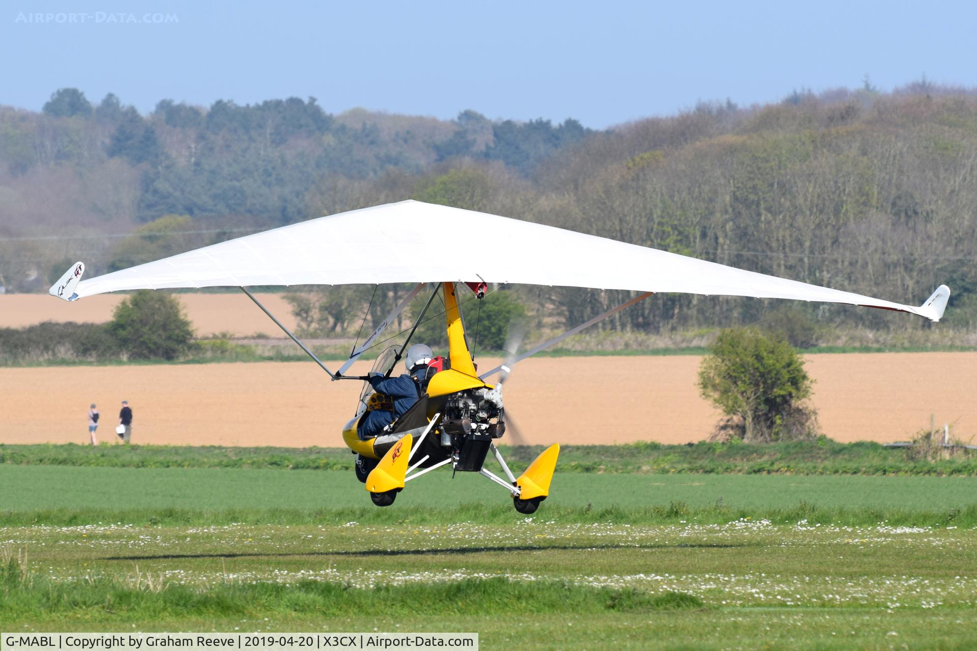 G-MABL, 2012 P&M Aviation Quik GTR C/N 8635, Departing from Northrepps.