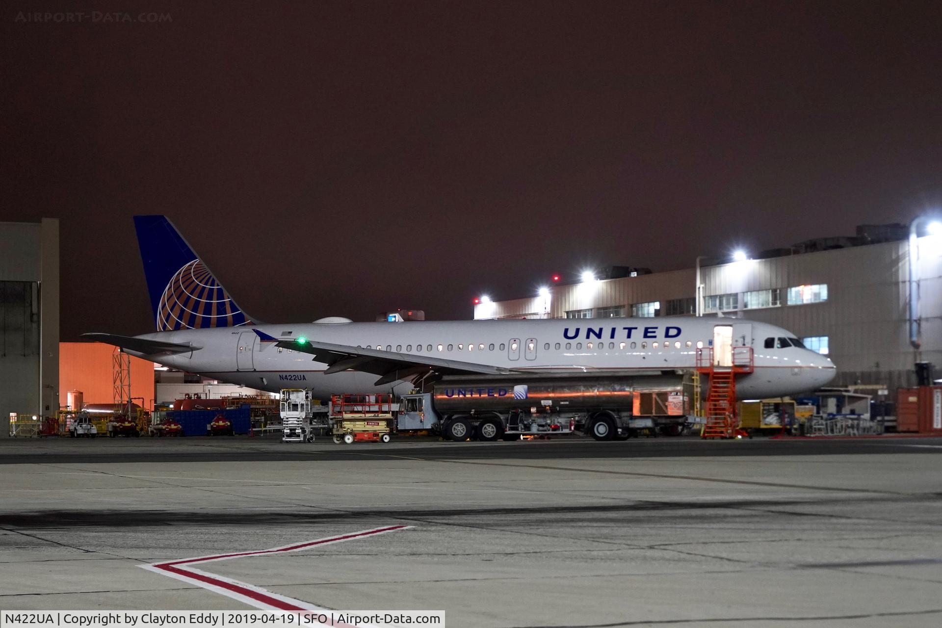 N422UA, 1995 Airbus A320-232 C/N 503, SFO 2019.