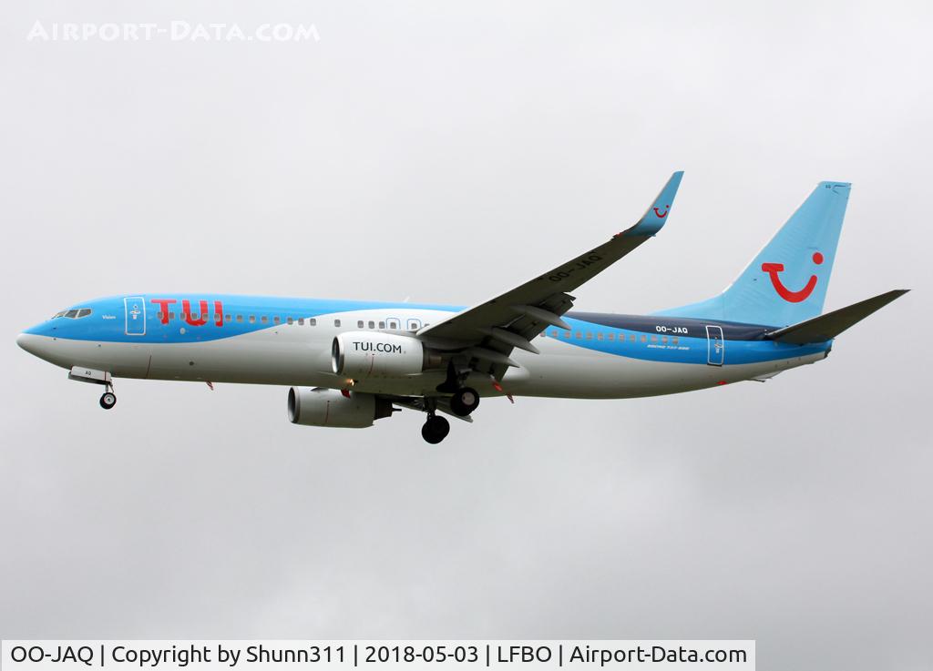 OO-JAQ, 2009 Boeing 737-8K5 C/N 35148, Landing rwy 32L