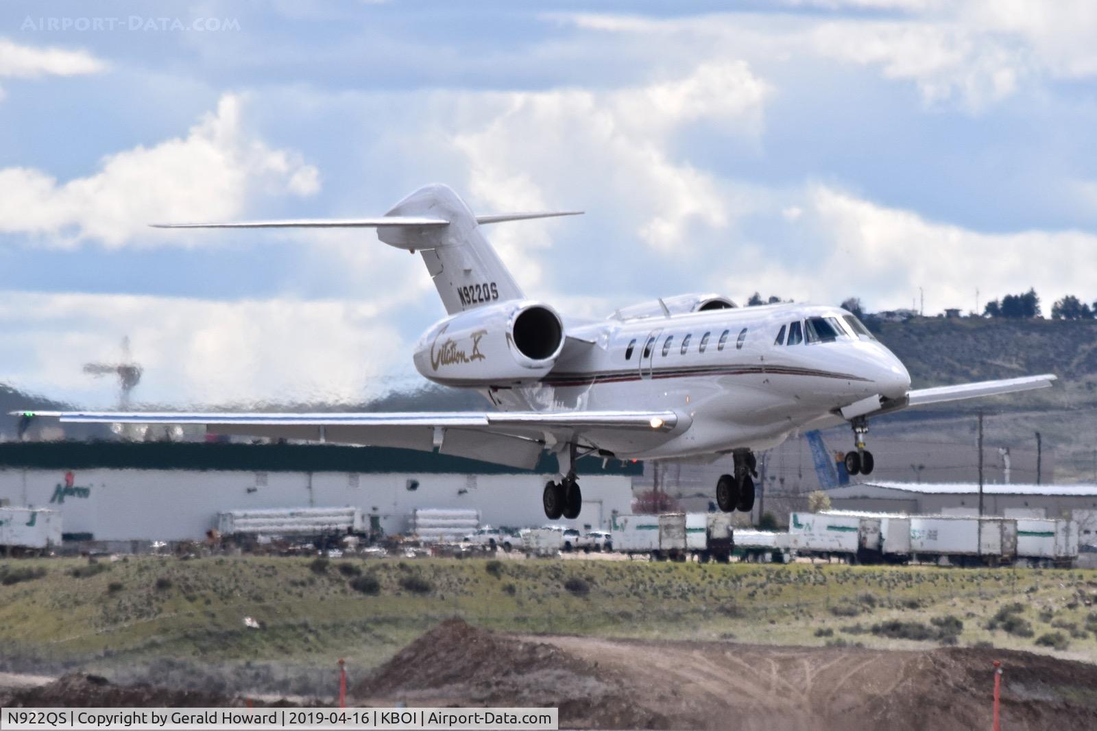 N922QS, 2008 Cessna 750 Citation X Citation X C/N 750-0293, Landing RWY 28R.
