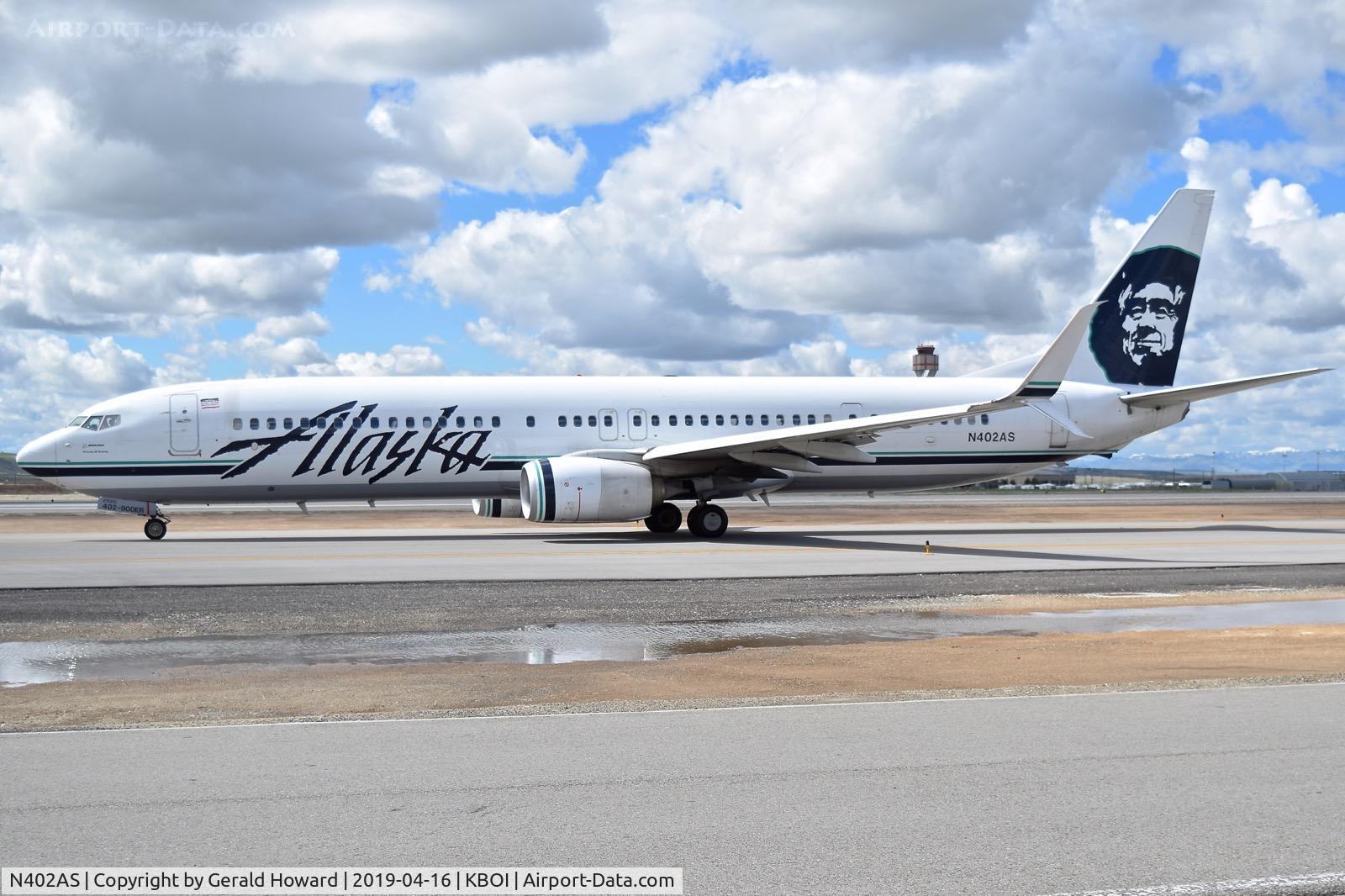 N402AS, 2012 Boeing 737-990/ER C/N 41189, Taxiing on Alpha.