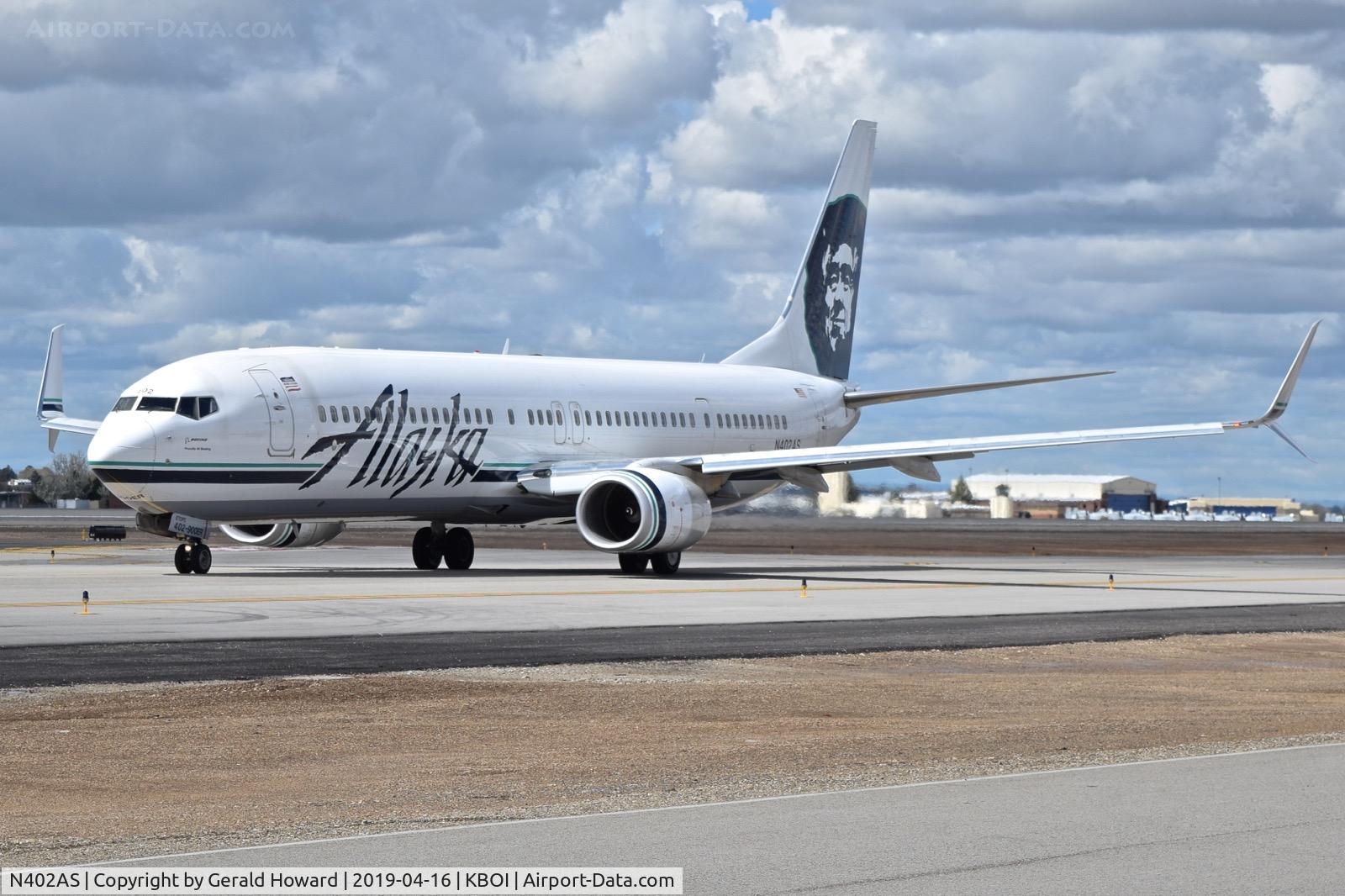 N402AS, 2012 Boeing 737-990/ER C/N 41189, Taxiing on Alpha.