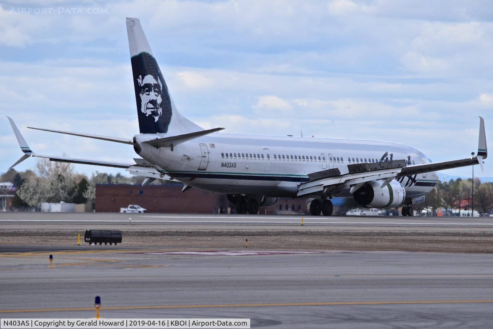 N403AS, 2012 Boeing 737-990/ER C/N 41730, Landing roll out on RWY 28R.