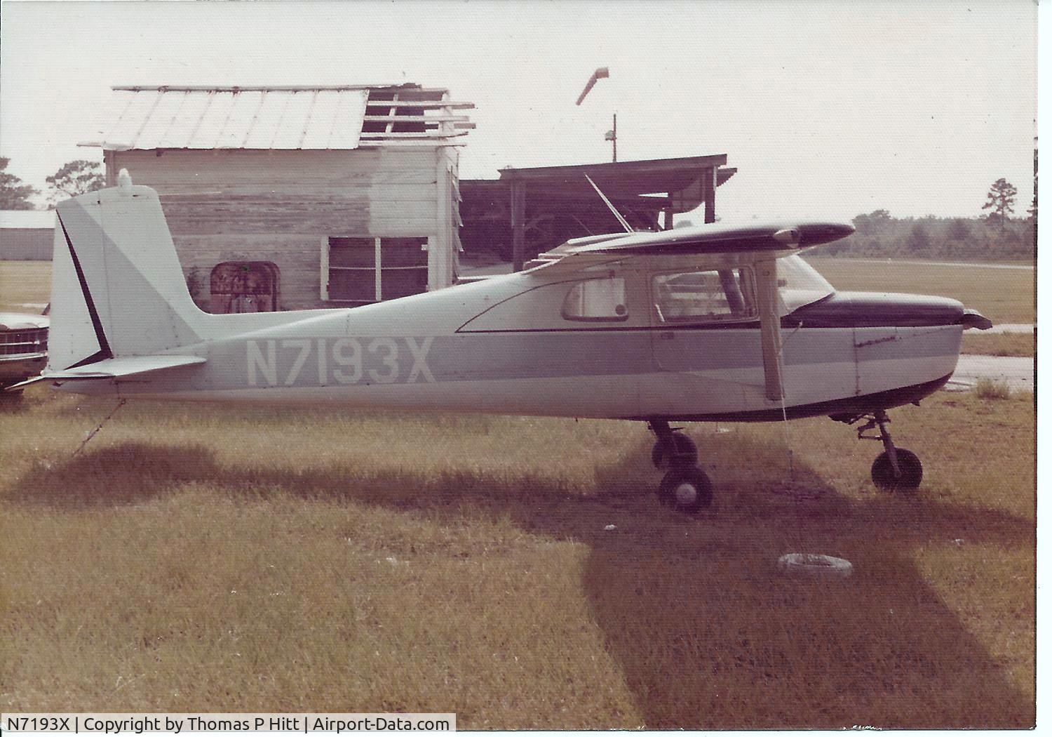 N7193X, 1961 Cessna 150A C/N 15059293, Was taken abt. 1974 at Silver Springs Airpark in Silver Springs, FL.  This airport is now the site of an RV park.