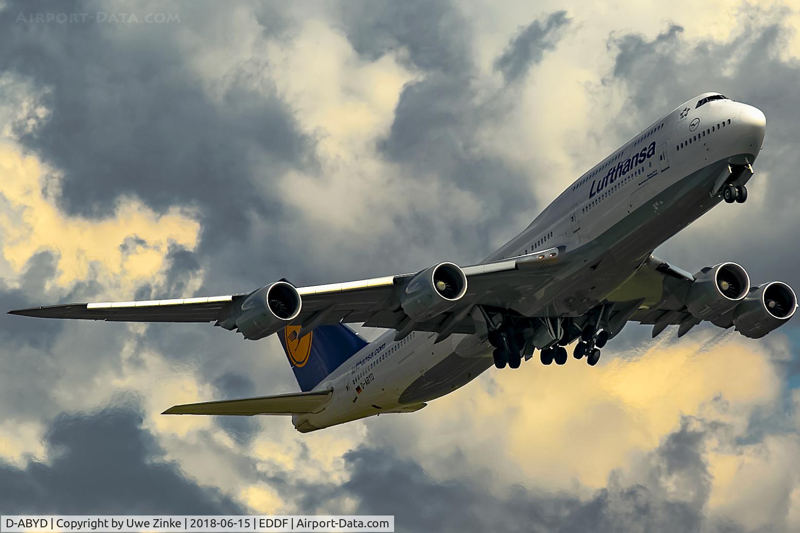 D-ABYD, 2012 Boeing 747-830 C/N 37829, Frankfurt