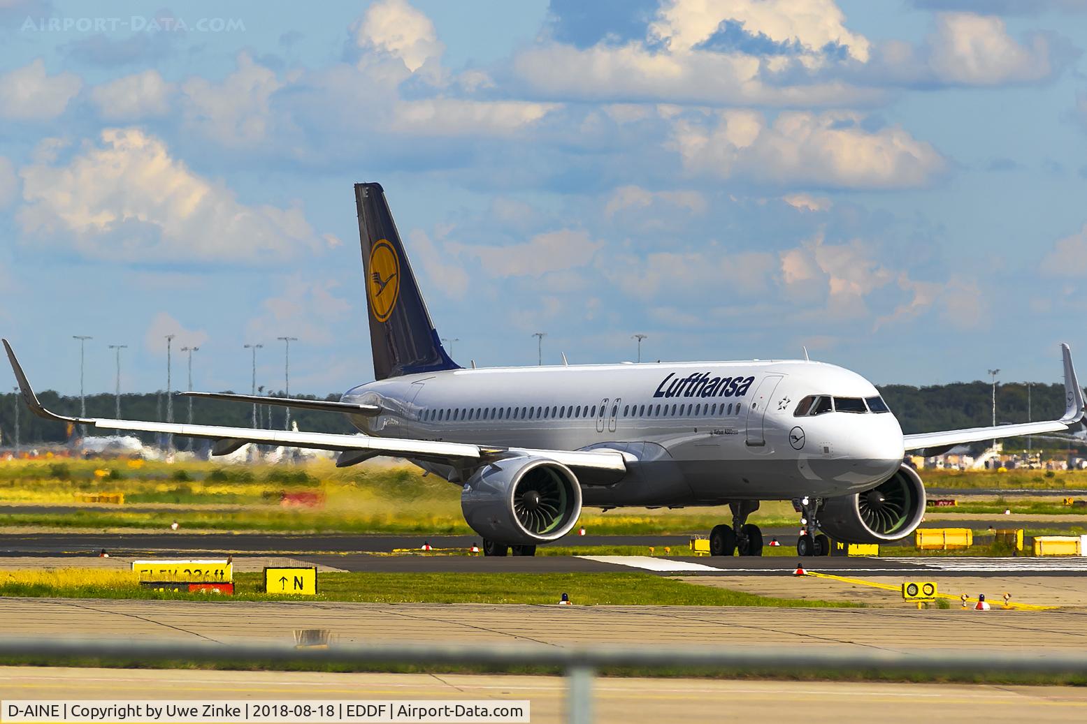D-AINE, 2016 Airbus A320-271N C/N 7103, Frankfurt