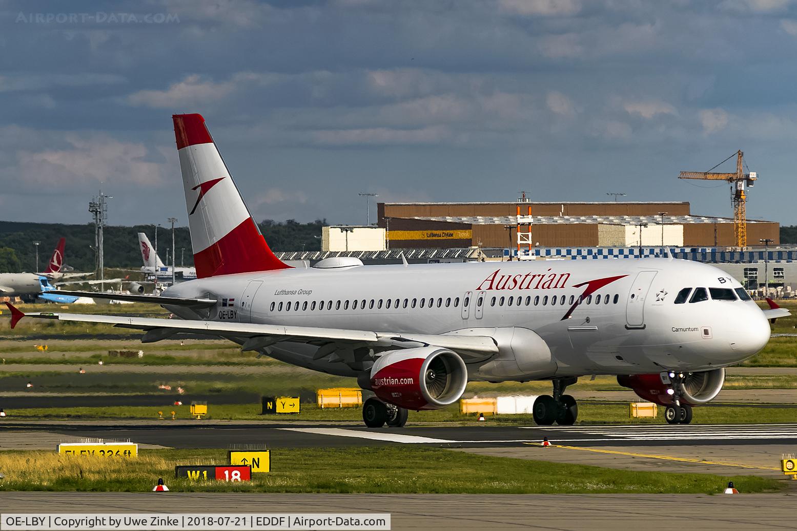 OE-LBY, 2012 Airbus A320-214 C/N 5122, evening