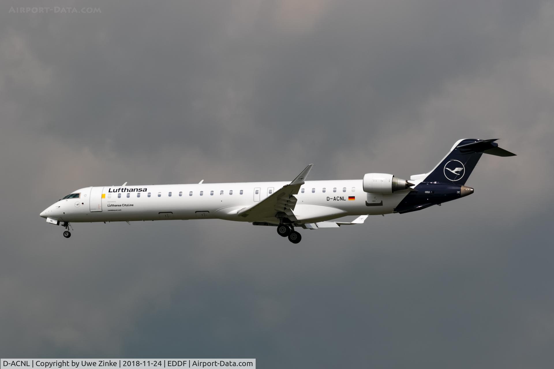 D-ACNL, 2010 Bombardier CRJ-900 NG (CL-600-2D24) C/N 15252, bad weather in Frankfurt