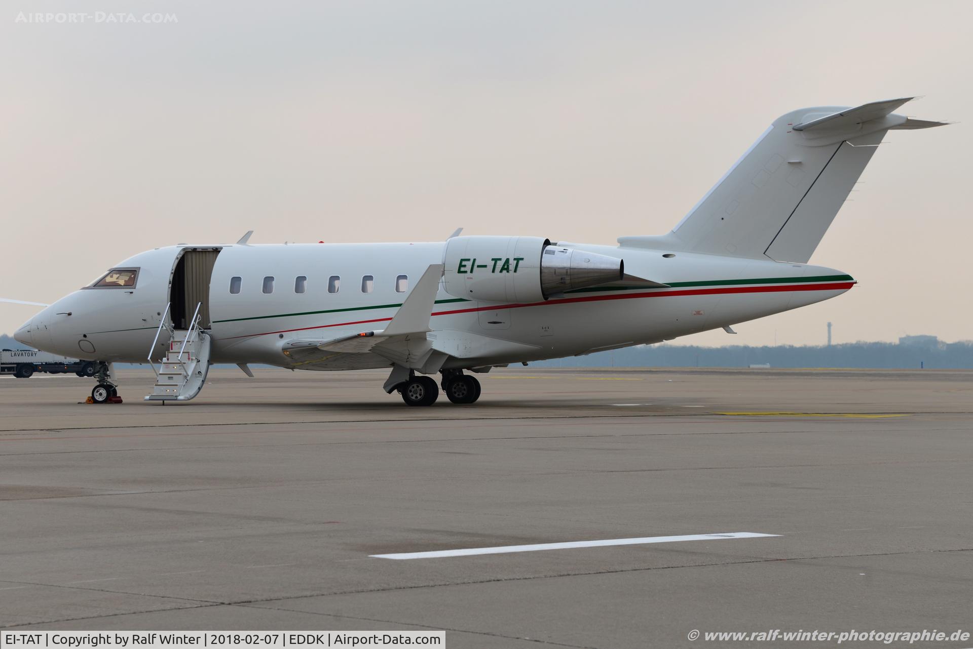 EI-TAT, 2013 Bombardier Challenger 605 (CL-600-2B16) C/N 5940, Bomardier CL-600-2B16 Challenger 605 - Zeph Aviation AK Bars Aero Russia - 5940 - EI-TAT - 07.02.2018 - CGN
