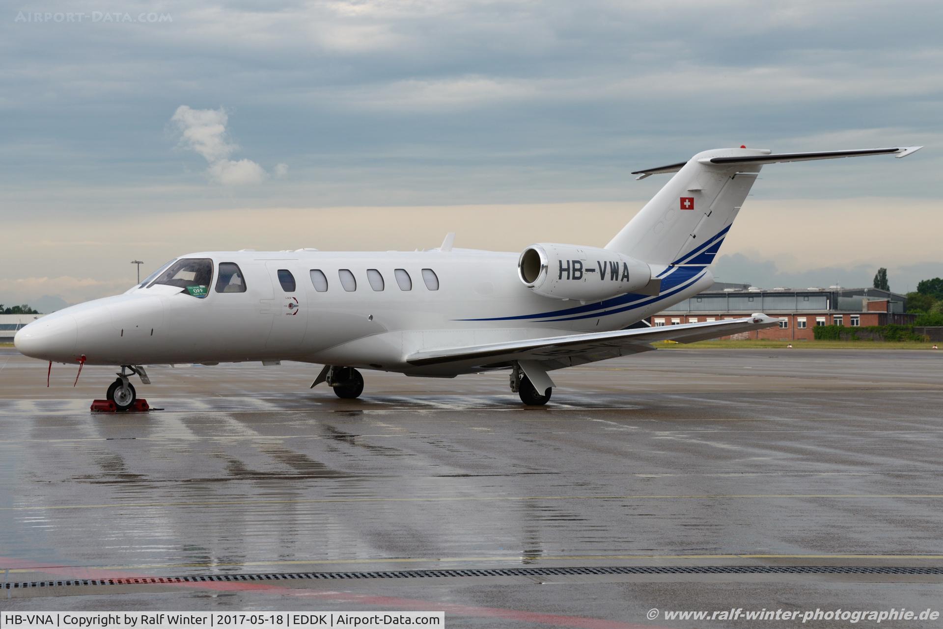 HB-VNA, 1994 Cessna 560 Citation Ultra C/N 560-0280, Cessna 525A CitationJet CJ2+ - Arionics AG - 525A0383 - HB-VWA - 18.05.2017 - CGN