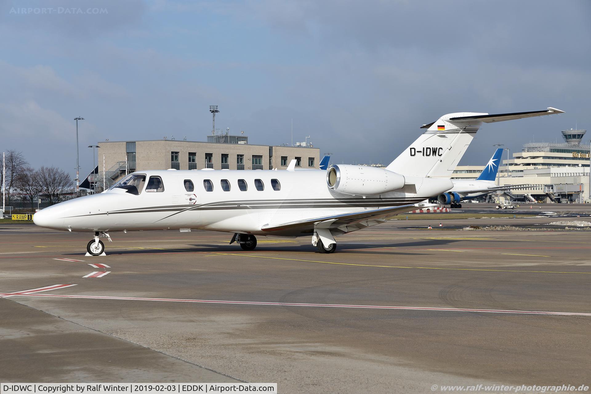 D-IDWC, Cessna 525A CitationJet CJ2+ C/N 525A-0447, Cessna 525A CitationJet CJ2+ - DW Consulting - 525A0447 - D-IDWC - 03.02.2019 - CGN