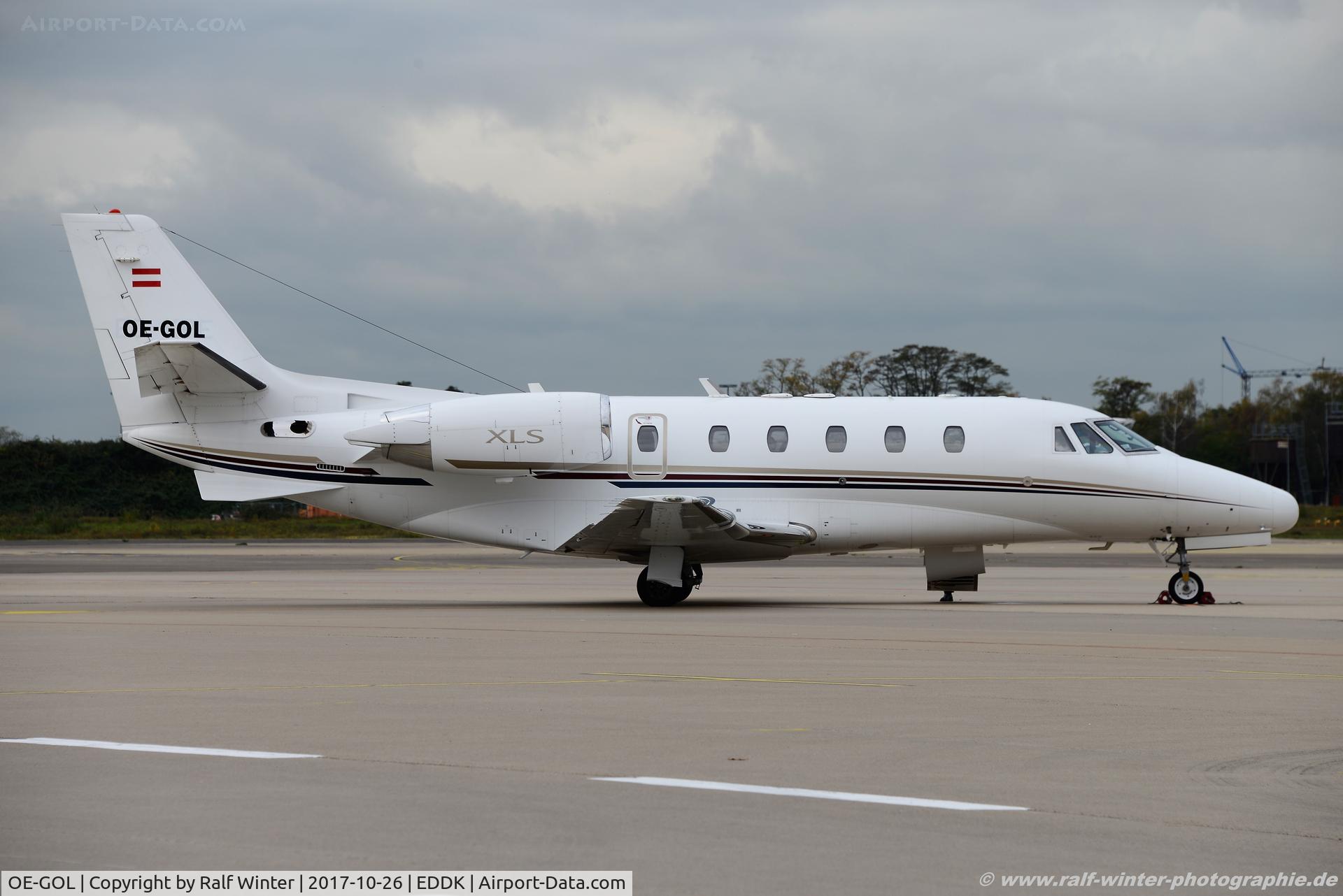 OE-GOL, 2008 Cessna 560XL Citation XLS C/N 560-5764, Cessna 560XL Citation XLS - AOJ Avcon Jet AG - 560-5764 - OE-GOL - 26.10.2017 - CGN