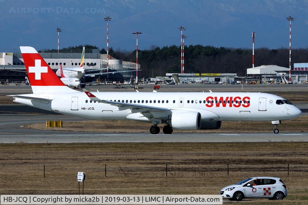 HB-JCQ, 2018 Airbus A220-300 C/N 55040, Taxiing